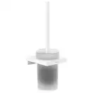 Ёршик подвесной Hansgrohe AddStoris, белый матовый/стекло матовое (41752700) фото 1 Aquada.com.ua
