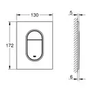 Кнопка змиву для унітазу Grohe Arena Cosmopolitan S, нікель матовий (37624EN0)