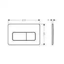 Hansgrohe iFrame Original Q Клавиша смыва, Matt White (66001700)