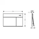 HANSGROHE iFrame Element E Клавиша смыва, Brushed Bronze (66003140)
