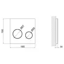 Панель смыва для унитаза Qtap Nest UNI QT0211P01V1176W