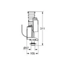 Випускний клапан Grohe для інсталяції Rapid SL (42320000)