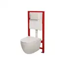 Комплект унітаз з інсталяцією для унітазу Mixxus Premium ELLIPSE-SET-2101 система змиву TORNADO 3.0 (MP6667)