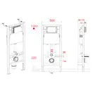 Комплект унітаз з інсталяцією для унітазу Mixxus Premium ELLIPSE-SET-2101 система змиву TORNADO 3.0 (MP6667)