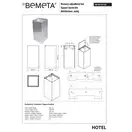 Відро для сміття 101915125 Hotel 45L, хром, мат. Bemeta Чехія