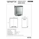 137115165 Hotel Відро для сміття Bemeta Чехія (137115165)