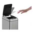 Відро для сміття сенсорне прямокутне Koer TC-020408-02 8 л колір нержавійка (KR5588)