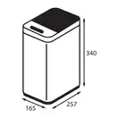 Відро для сміття сенсорне прямокутне Koer TC-020408-08 8 л колір білий (KR5589)