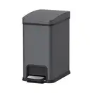 Відро для сміття з плавним закриттям прямокутне Koer TC-010108-07 8 л колір графіт (KR5591)