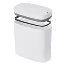 Відро для сміття сенсорне овальне Mixxus Flat-TC0109 White 9 л колір білий (MI7074)