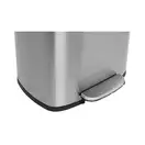 Відро для сміття з плавним закриттям прямокутне Mixxus Bevel-TC0112 SS Color 12л колір наржавійка ( (MI7087)
