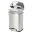 Відро для сміття з плавним закриттям прямокутне Mixxus Bevel-TC0112 SS Color 12л колір наржавійка ( (MI7087)