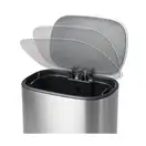 Відро для сміття з плавним закриттям прямокутне Mixxus Cubic-TC0112 SS Color 12л колір нержавійка ( (MI7089)