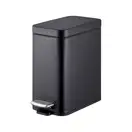 Відро для сміття з плавним закриттям прямокутне Mixxus Premium Quadro-TC0105 Black 5 л колір чорний (MI7061)
