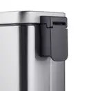 Відро для сміття з плавним закриттям прямокутне Mixxus Premium Quadro-TC0105 SS Color 5л колір нерж (MI7062)