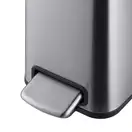 Відро для сміття з плавним закриттям прямокутне Mixxus Premium Quadro-TC0105 SS Color 5л колір нерж (MI7062)