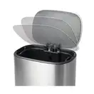 Відро для сміття з плавним закриттям овальне Mixxus Premium Diverse-TC0112 SS Color 12л колір наржа (MI7079)