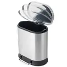 Відро для сміття з плавним закриттям овальне Mixxus Premium Strong-TC0120 SS Color 20л колір наржав (MI7081)