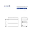 Шафка під умивальник Moduo 80 сіра Cersanit (FZZW1009898015)