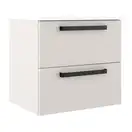Комплект мебели 60 см Devit Fresh, бежевый матовый, ручки чёрные 088724V