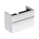 Тумба под раковину Geberit Smyle Square 88,4 см, белый глянцевый (500.354.00.1)