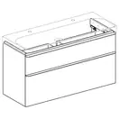 Тумба под раковину Geberit Smyle Square 118,4 см, орех тёмный (500.355.JR.1)