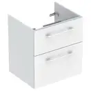 Тумба под раковину Geberit Selnova Square, slim rim 60 см, белый глянцевый 501.204.00.1