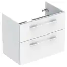 Тумба под раковину Geberit Selnova Square, slim rim 80 см, белый глянцевый 501.208.00.1