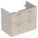 Тумба под раковину Geberit Selnova Square, slim rim 80 см, орех светлый 501.211.00.1