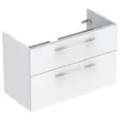 Тумба под раковину Geberit Selnova Square, slim rim 100 см, белый глянцевый 501.212.00.1