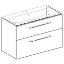 Тумба под раковину Geberit Selnova Square, slim rim 100 см, орех светлый 501.215.00.1