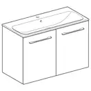 Тумба с раковиной Geberit Selnova Square slim rim 100 см, лава матовая (501.261.00.1)