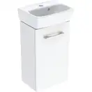 Комплект умивальника Geberit Selnova Square з шафкою, одні двері: B=36см, H=65.2см, T=28см, білий (502.742.00.1)