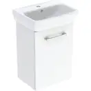 Комплект умивальника Geberit Selnova Square з шафкою, одні двері: B=45см, H=64.9см, T=35см, білий (502.746.00.1)