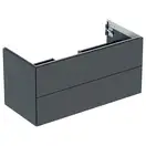Тумба подвесная Geberit One 105 х 47 х h50,4 см, цвет - чёрный матовый 505.264.00.8