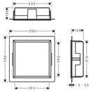 Настенная ниша со встроенной рамой Hansgrohe XtraStoris Original 30 x 30 x 10 см, белый матовый (56061700) фото 6 Aquada.com.ua