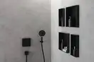 Ниша в стене с открытой рамой Hansgrohe XtraStoris Minimalistic 30 х 30 х 14 см, чёрный матовый (56079670) фото 2 Aquada.com.ua