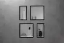 Настенная ниша с дизайнерской рамкой Hansgrohe XtraStoris Individual 30 х 15 х 10 см, чёрный матовый (56096670) фото 2 Aquada.com.ua