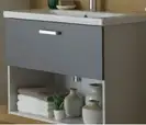 Kolpa San Тумба с умывальником EVELIN OUE 65 II GRAY/ANT (573876) (573870)