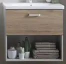 Kolpa San Тумба с умывальником EVELIN OUE 80 II GRAY/OAK (573913) (573910)