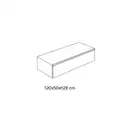 Тумба Nic Design Elen 120 MDF, Noce canaletto (010736025)
