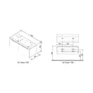 Шафка під умивальник SD 1300 CLASSIC white-white, RAVAK (X000000422)