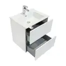 Тумба з умивальником Roca Cube 55 см, білий глянцевий (A85119A806)