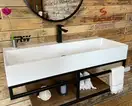 Snail Тумба «Флорес» з умивальником «Флорида»/дерево А800М Маренго МАТ (1015LOFT168/2dA800M)