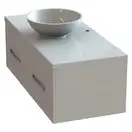 Snail Тумба «Венера» з умивальником «Камелія» А700М Кава МАТ (1200КМ147A700M)