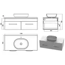 Snail Тумба «Венера» з умивальником «Персія» Оранж Т209 (1200КМ175T209)