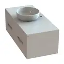 Snail Тумба «Венера» з умивальником «Сакура» А700 Кава глянець (1200КМ177A700)