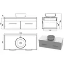 Snail Тумба «Венера» з умивальником «Сакура» А701М Персик МАТ (1200КМ177A701M)