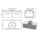 Snail Тумба «Венера» з умивальником «Астерія» А600М Антрацит МАТ (1200KM112A600M)