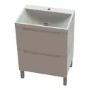 Snail Тумба «Б'янко» з умивальником «Богема» А200М Чорний МАТ (6003КМ156A200M)